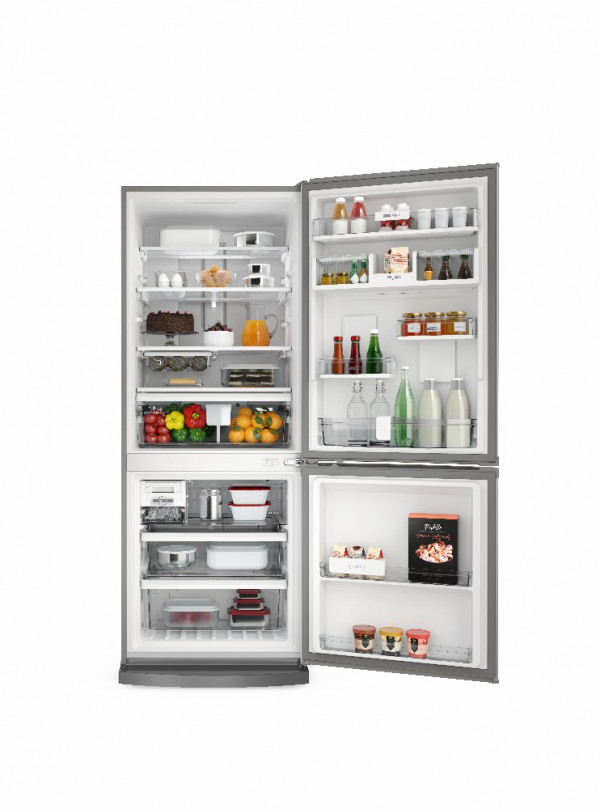 Imagen de HELADERA WHIRLPOOL COMBI WRE57BK 480/443L EVOX INVERTER FRIO SECO PANEL TOUCH