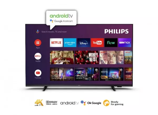 Imagen miniatura de TV PHILIPS 50 SMART 4K ANDROID MOD 50PUD7406