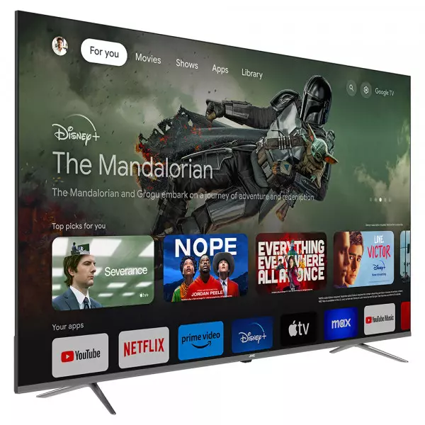 Imagen miniatura de TV JVC 75 SMART 4K GOOGLE MOD LT-75KB538