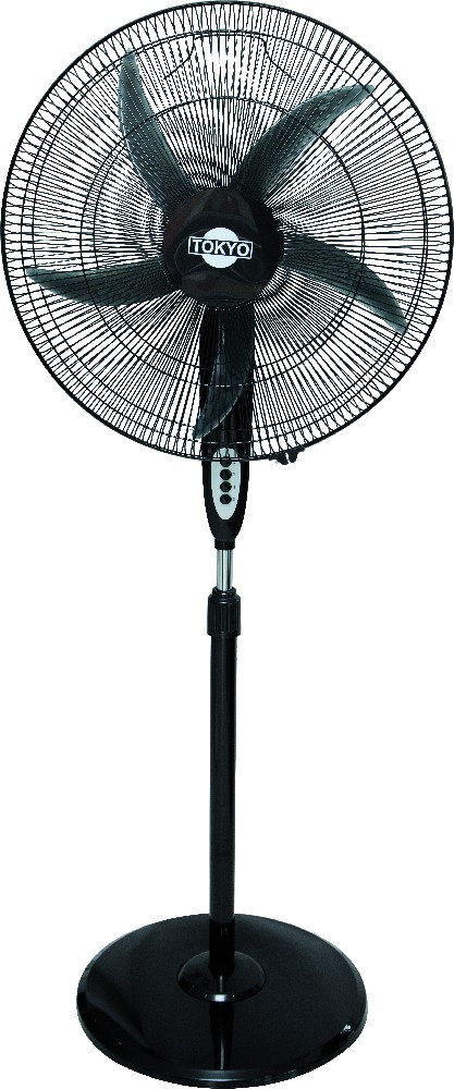 VENTILADOR TOKYO DE PIE NEGRO BRAVISIMO 3 VEL.20-BASE REDONDA