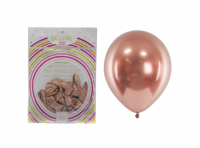 Imagen miniatura de GLOBOS LATEX METALIZADO 25P ROSA DORADO LOON-MET5-RG