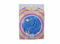 Imagen miniatura de GLOBOS LATEX METALIZADO CANUDO 12P AZUL