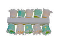 Imagen miniatura de GUIA LED X10 FAROLES COLORES PASTEL H6X5CM