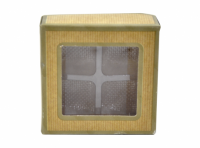 Imagen miniatura de CAJA BOMBON P04 KRAFT ORO 9,3X9,35X3,5