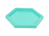 Imagen miniatura de BANDEJA PLASTICA HEXAGONO (22X2CM) TIFFANY