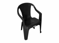 Imagen miniatura de SILLA PLASTICA NEGRO R. 1078 C/B PLASNEW