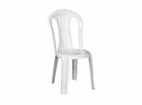 Imagen miniatura de SILLA PLASTICA BLANCA R. 1120 S/B PLASNEW