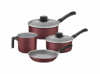 Imagen miniatura de JUEGO DE OLLAS TURIM ROJO 4 PIEZAS 20298/743 TRAMONTINA SW
