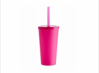 Imagen miniatura de VASO TEEN 400ML ROSA FLUOR