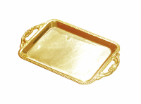 Imagen miniatura de BANDEJA PLASTICO 10P (15X10X1) DORADO