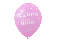 Imagen miniatura de GLOBO ROSA ES UNA NINHA SA01 X5