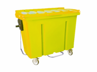 Imagen miniatura de DESC.CONTENEDOR 500L CON PEDAL METALICO AMARILLO UBL NBR 15911-3:2010 REF.: 258/422 LAR