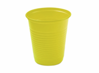 Imagen miniatura de VASO PLASTICO 200ML AMARILLO 40X50 C200-AM