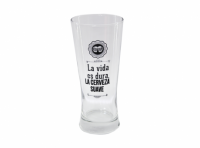 Imagen miniatura de VASO CERVEZA VIDRIO C/ FRASE 365 ML