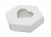 Imagen miniatura de CAJA HEXAGONAL C/ VISOR CORAZON