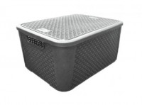 Imagen miniatura de ORGANIZADOR RATTAN GRIS N° 4 R. 2076 PLASNEW