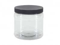Imagen miniatura de DN FRASCO CRISTALINO PET 300 ML D 70MM C/ TAPA NEGRA/AZUL