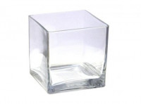 Imagen miniatura de CUBO VIDRIO TRANSPARENTE 12 CM CL