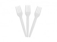 Imagen miniatura de PTL TENEDOR SOB EMB BLANCO C50 PLASTILANIA