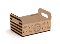 Imagen miniatura de CANASTA DE CARTON PQ DECOR HECHO CON AMOR 16X10,5X4,5