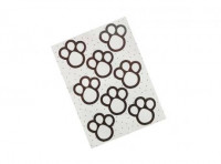 Imagen miniatura de ETIQUETA ADHESIVA HUELLAS MARRON GRD C16