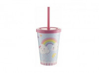 Imagen miniatura de VASO BABY 350ML EST ARCO IRIS ROSA BEBE