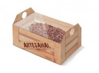 Imagen miniatura de CAJA PARA MEDIO HUEVO 350 MADERA 20X14X8.5 CM
