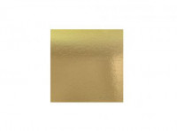 Imagen miniatura de BANDEJA CUADRADO P/ TORTA 5P (24CM) DORADO