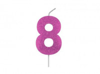 Imagen miniatura de VELA CUMPLEAÑOS GLAMOUR ROSA 8