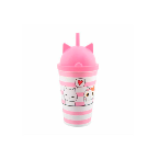 Imagen miniatura de VASO BABY 350ML ANIMAIS CAT ROSA BEBE