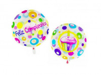 Imagen miniatura de GLOBO \\\\\"FELIZ CUMPLEAÑOS\\\\\" (25CM) TRANSP.
