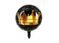 Imagen miniatura de GLOBO CORONA (45CM) NEGRO