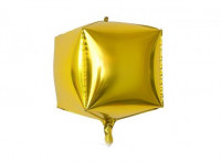 Imagen miniatura de GLOBO CUBO (55CM) DORADO