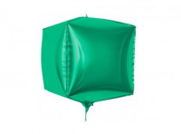 Imagen miniatura de GLOBO CUBO (55CM) VERDE METAL.