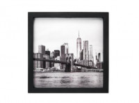 Imagen miniatura de PORTA RETRATO CUADRADO BROOKLYN (25X25X2) NEGRO
