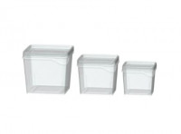 Imagen miniatura de CONJUNTO DE RECIPIENTES CUADRADOS CON 3 PIEZAS - 250ML / 450ML / 800ML R: 324.006.001 NITRON XX
