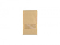 Imagen miniatura de BOLSA DE PAPEL KRAFT CON VISOR, 18*25+4CM, 25 PIEZAS POR PAQUETE S0051