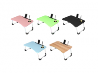 Imagen miniatura de MESA ESCRITORIO PORTATIL CON RANURA PARA TARJETAS DE 60*40CM COLORES SURTIDOS S0194