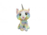 Imagen miniatura de ZZ PELUCHE UNICORNIO COLORIDO OJOS GRANDES