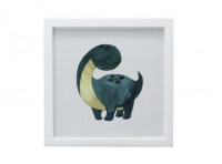 Imagen miniatura de PORTA RETRATO CUADRADO BRAQUIOSAURIO (25X25X2) BLANCO