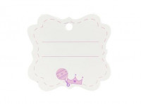 Imagen miniatura de ETIQUETA CUADRADO CORONA 10P (6X6.5CM) BLANCO