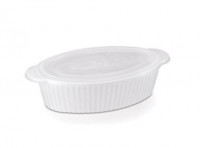 Imagen miniatura de RECIPIENTE OVAL UNITARIO G. 2,5 L BLANCO 307.006.520 NITRON