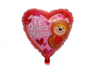 Imagen miniatura de GLOBO CORAZON \\\"TE QUIERO MUCHO\\\" (45CM) ROJO