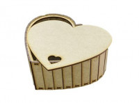 Imagen miniatura de CAJA FORMA DE CORAZON C/ TAPA 20CM