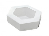 Imagen miniatura de CAJA C/ VISOR HEXAGONAL CHICO 11X11X2,7 GER009