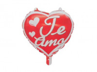 Imagen miniatura de GLOBO CORAZON \\\"TE AMO\\\" (45CM) ROJO