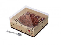 Imagen miniatura de CAJA MEDIO HUEVO CON DULCE 250G NEW PRACTICE KRAFT DULZURA