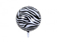 Imagen miniatura de GLOBO CIRCULAR CEBRA (55CM) BLANCO/NEGRO