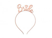 Imagen miniatura de VINCHA METAL \\\"BRIDE\\\" ROSA DORADO