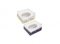 Imagen miniatura de CAJA GOURMET HUEVO 50G 1 CAV PASCUA SCRAP 42 HUEVOS AZUL/CREMA